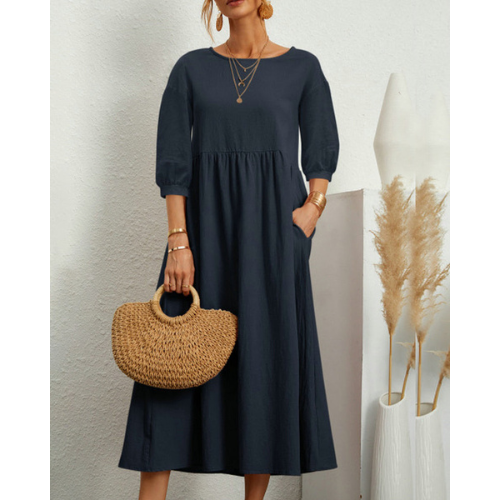 Isabelle – Kobieca Elegancka Sukienka Smocked na Lato | Midi