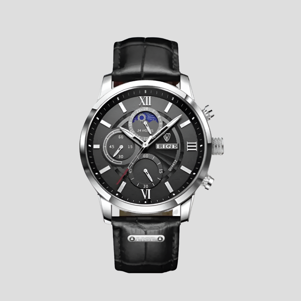 42mm Męski Klasyczny Zegarek Elegancki i Funkcjonalny