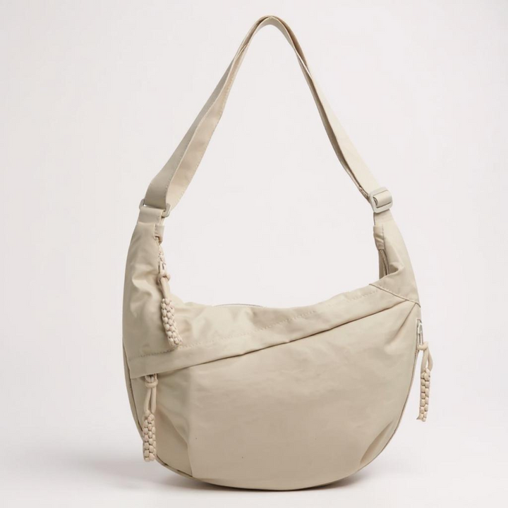 Torebka na ramię – regulowany pasek, nylonowa torba crossbody z wieloma kieszeniami