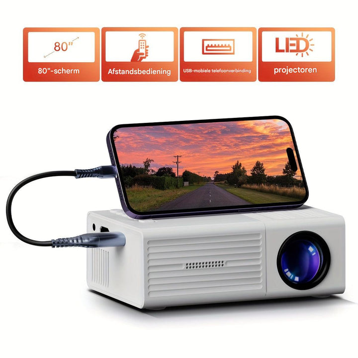Ultrajasny mini projektor (3000 lumenów) - LumoBeam