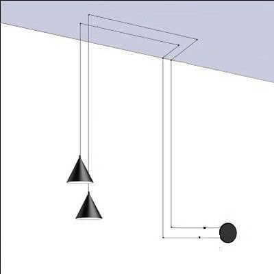 Nowoczesna lampa wisząca | Minimalistyczny design w metalu