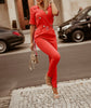 Elegancki Jumpsuit z Paskiem