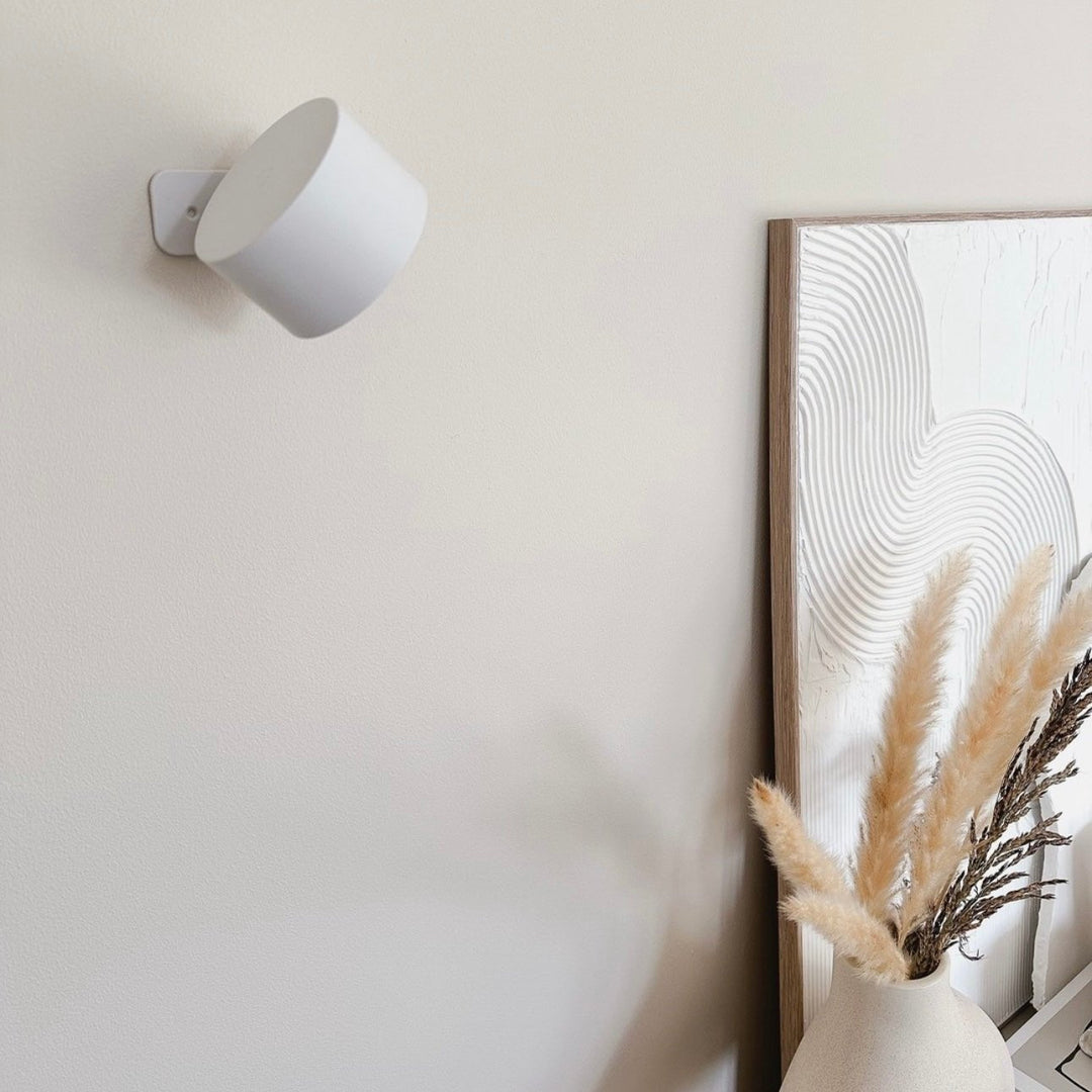 Bezprzewodowa lampa ścienna LED z głowicą obracaną o 360°, ściemniaczem dotykowym, 3 kolory
