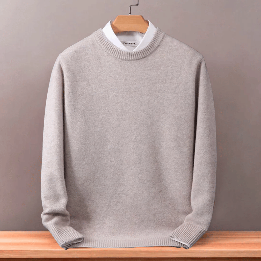 Męski Oversized sweter z finezyjnej wełny