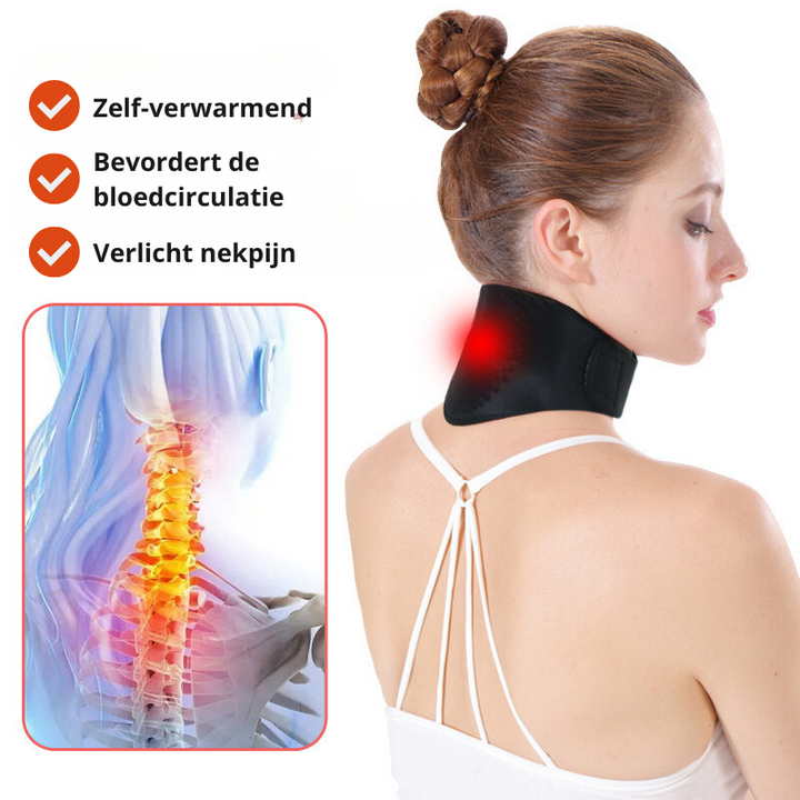 Kołnierz na kark VitalTherm | Z turmalinem i magnesami | Samonagrzewający i łagodzący ból