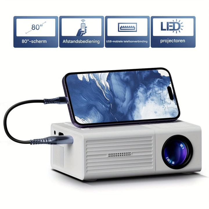 Ultrajasny mini projektor (3000 lumenów) - LumoBeam