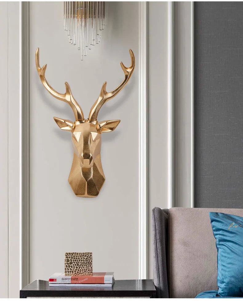 Rzeźba 3D głowy jelenia dla majestatycznej atmosfery – RegalDeer