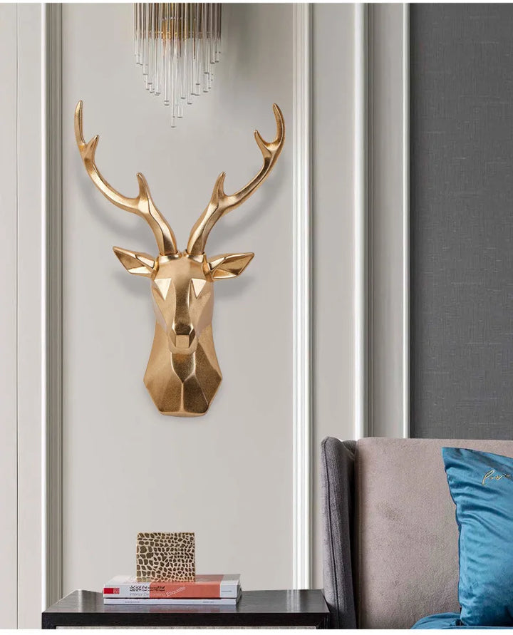 Rzeźba 3D głowy jelenia dla majestatycznej atmosfery – RegalDeer