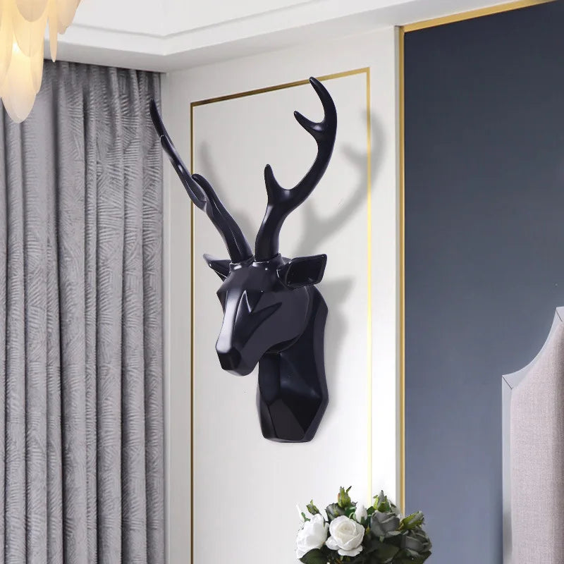 Rzeźba 3D głowy jelenia dla majestatycznej atmosfery – RegalDeer
