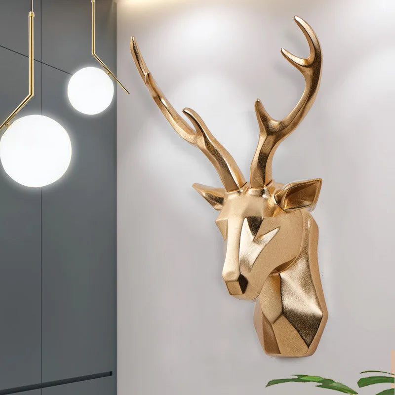 Rzeźba 3D głowy jelenia dla majestatycznej atmosfery – RegalDeer