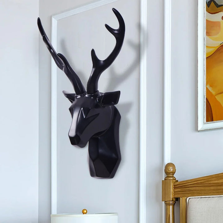 Rzeźba 3D głowy jelenia dla majestatycznej atmosfery – RegalDeer