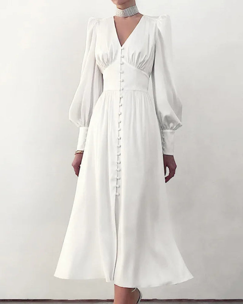 Elegancka Satynowa Sukienka Maxi z Dekoltem V dla Kobiet Timeless Elegance z Nowoczesnym Akcentem