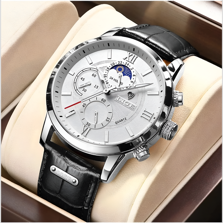 42mm Męski Klasyczny Zegarek Elegancki i Funkcjonalny