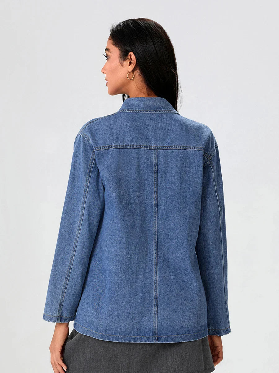 UrbanEdge – Denim Blazer z Klasycznym Fitem