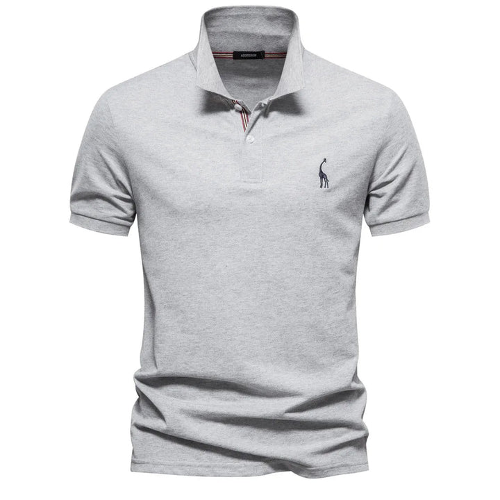 Klasyczny Męski Polo z Wyszywaniem Timeless Style z Wyrafinowanymi Detalami