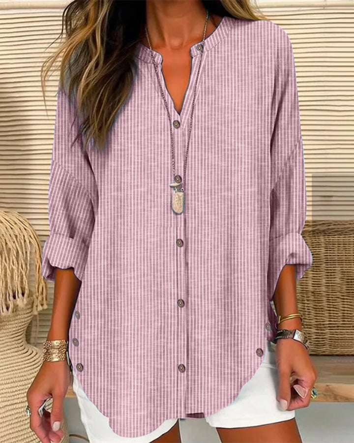 Trendy Top z Paskowym Wzorem i Stylowym Fitem