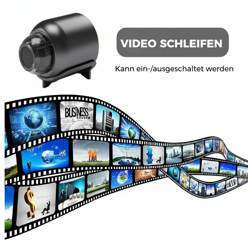 Mini kamera monitorująca WiFi 1080p | Ukryte widzenie w nocy | Alarm ruchu | Dźwięk