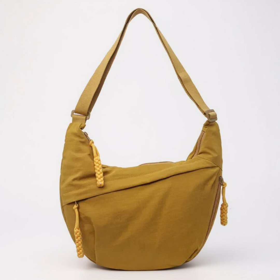 Torebka na ramię – regulowany pasek, nylonowa torba crossbody z wieloma kieszeniami