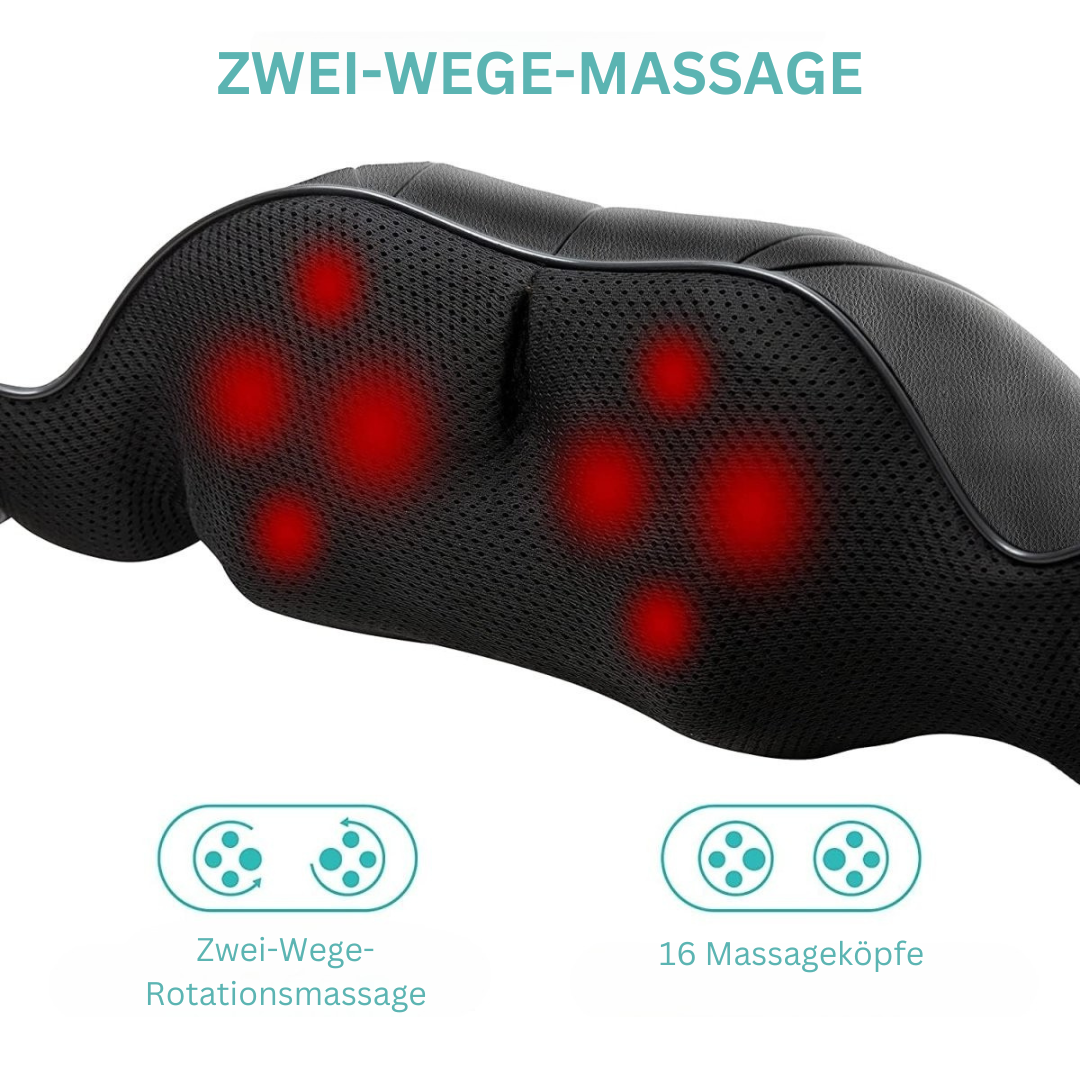 Masująca Poduszka Shiatsu z Podczerwienią - AuraComfort