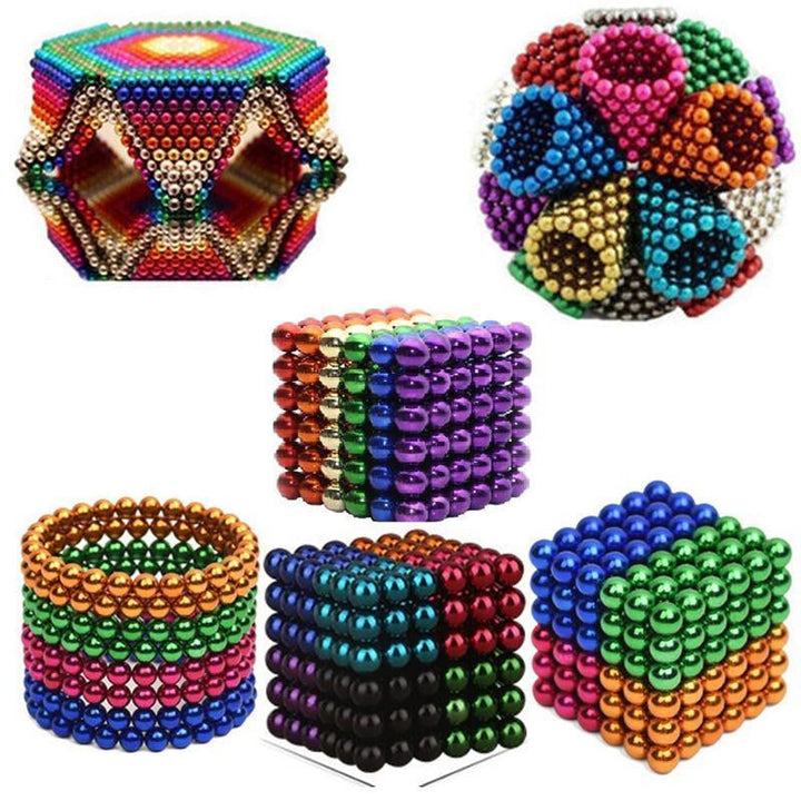 Kolorowe kulki magnetyczne 216 sztuk