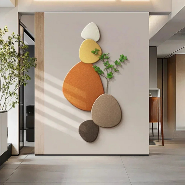 Nowoczesna lampa ścienna z organicznym designem i oświetleniem LED do wnętrz