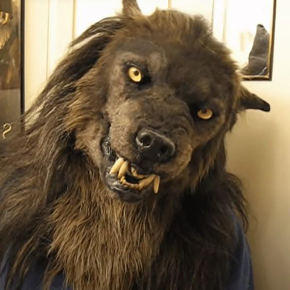Maska wilkołaka WolfLux LED | Świecące oczy i ruchome uszy do idealnego cosplayu i kostiumu na Halloween