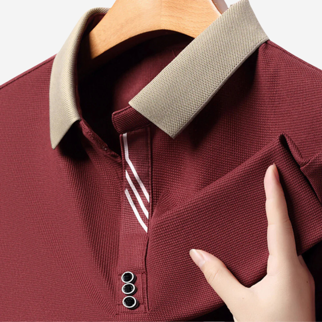 Casual Długirekawowy Polo dla Mężczyzn