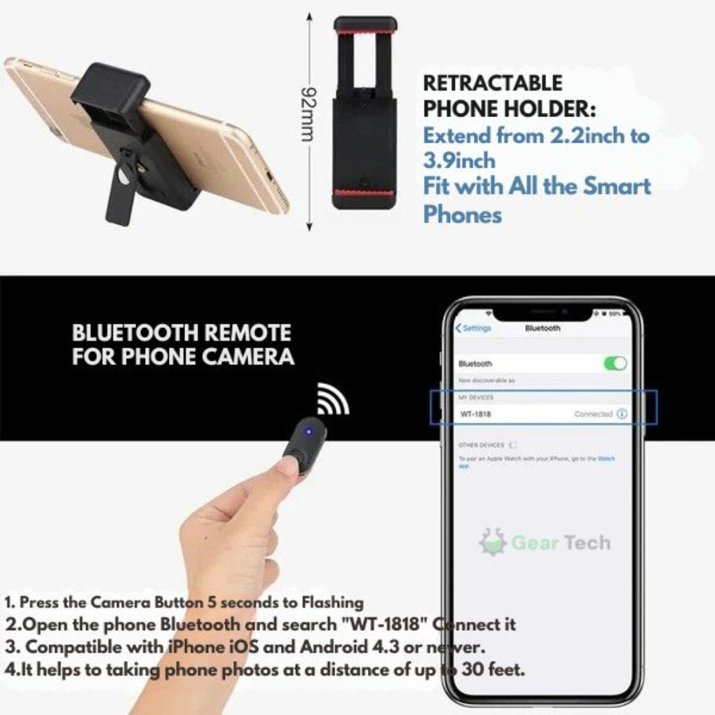 Statyw do Selfie Bluetooth