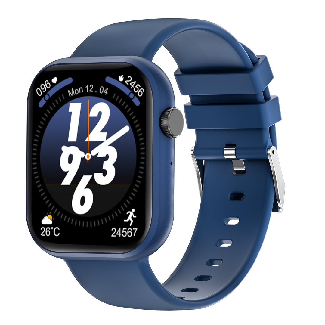 Wodoodporny smartwatch z pomiarem ciśnienia krwi, saturacji krwi i snu