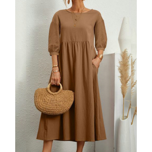 Isabelle – Kobieca Elegancka Sukienka Smocked na Lato | Midi