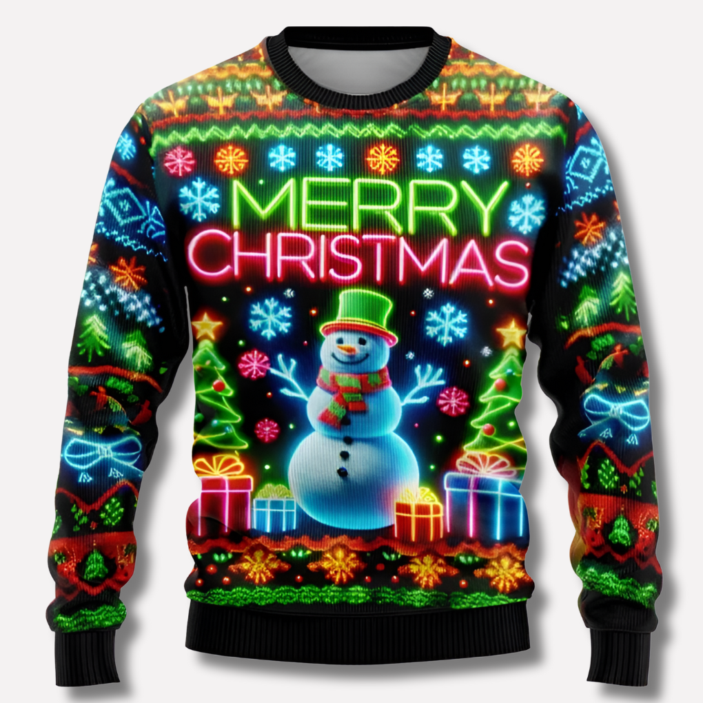 Unisex Neon Sweter Bożonarodzeniowy