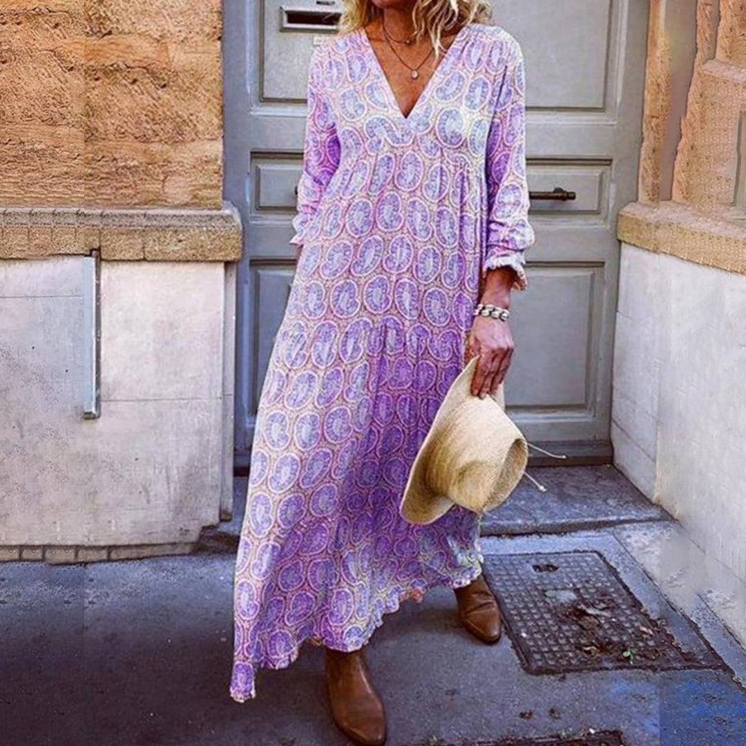 Geometryczna Sukienka Maxi Bohowaves — Gdzie Bohemyjski Styl Spotyka Letnią Elegancję