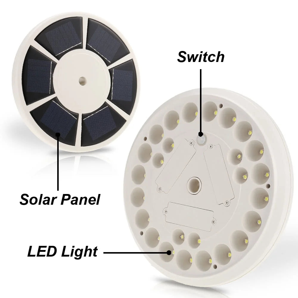 26 LED-ów Słoneczna Lampa na Maszt Flagowy