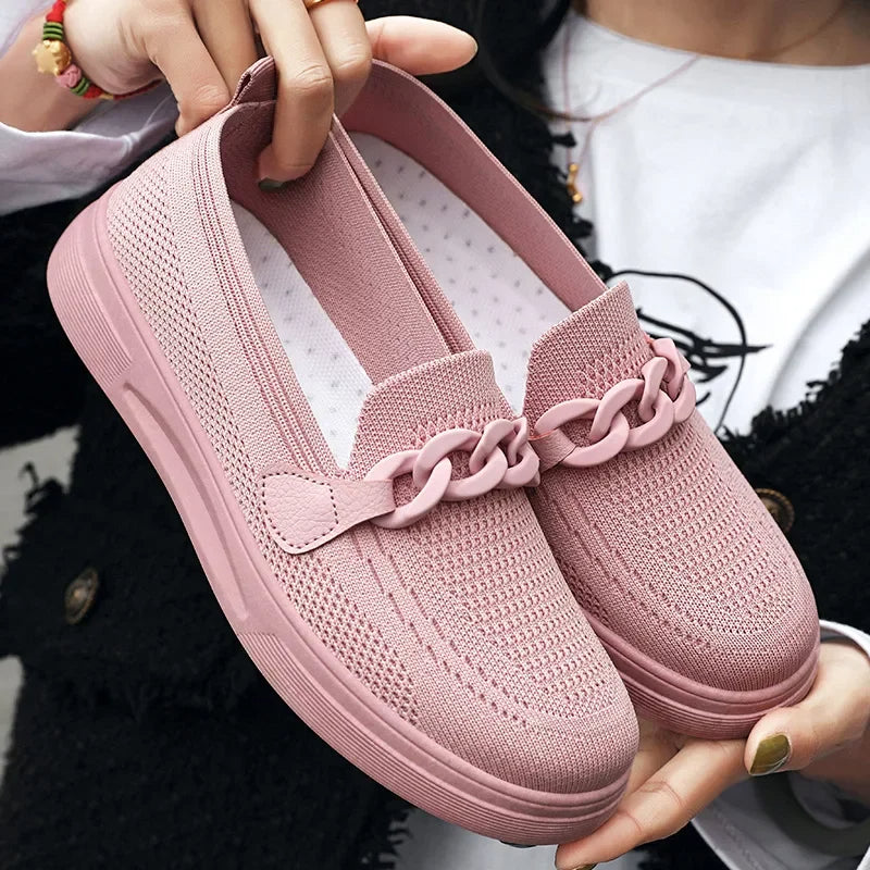 Wygodne damskie sneakersy wsuwane