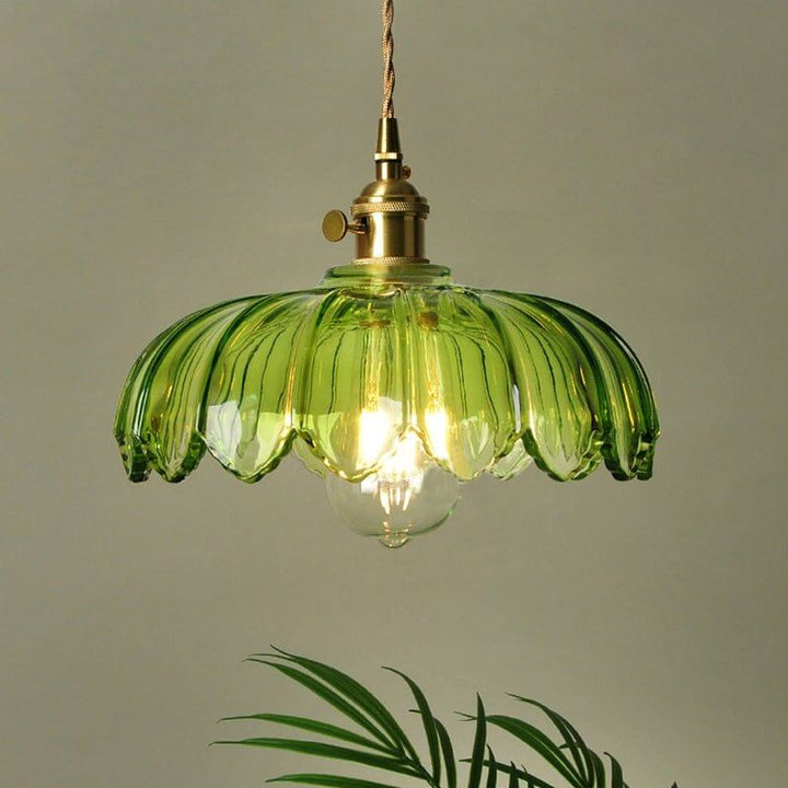 Szklana Lampa Wisząca - Romantyczna Atmosfera