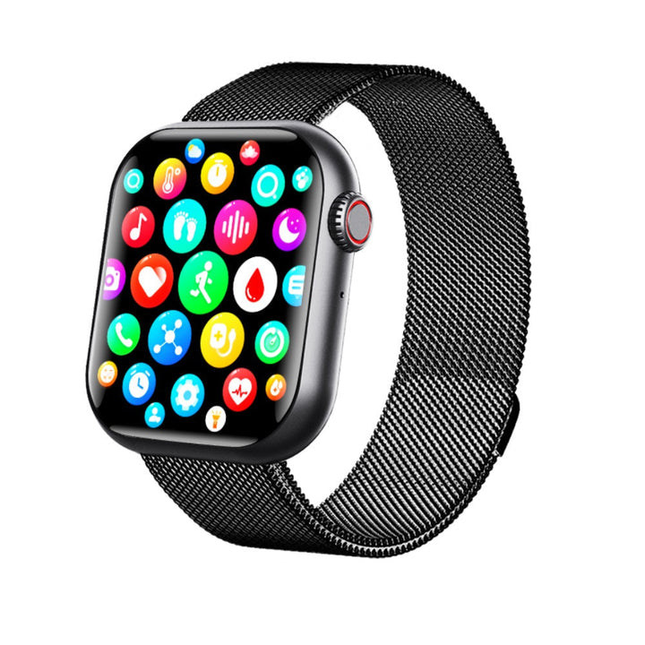 Wodoodporny smartwatch z pomiarem ciśnienia krwi, saturacji krwi i snu