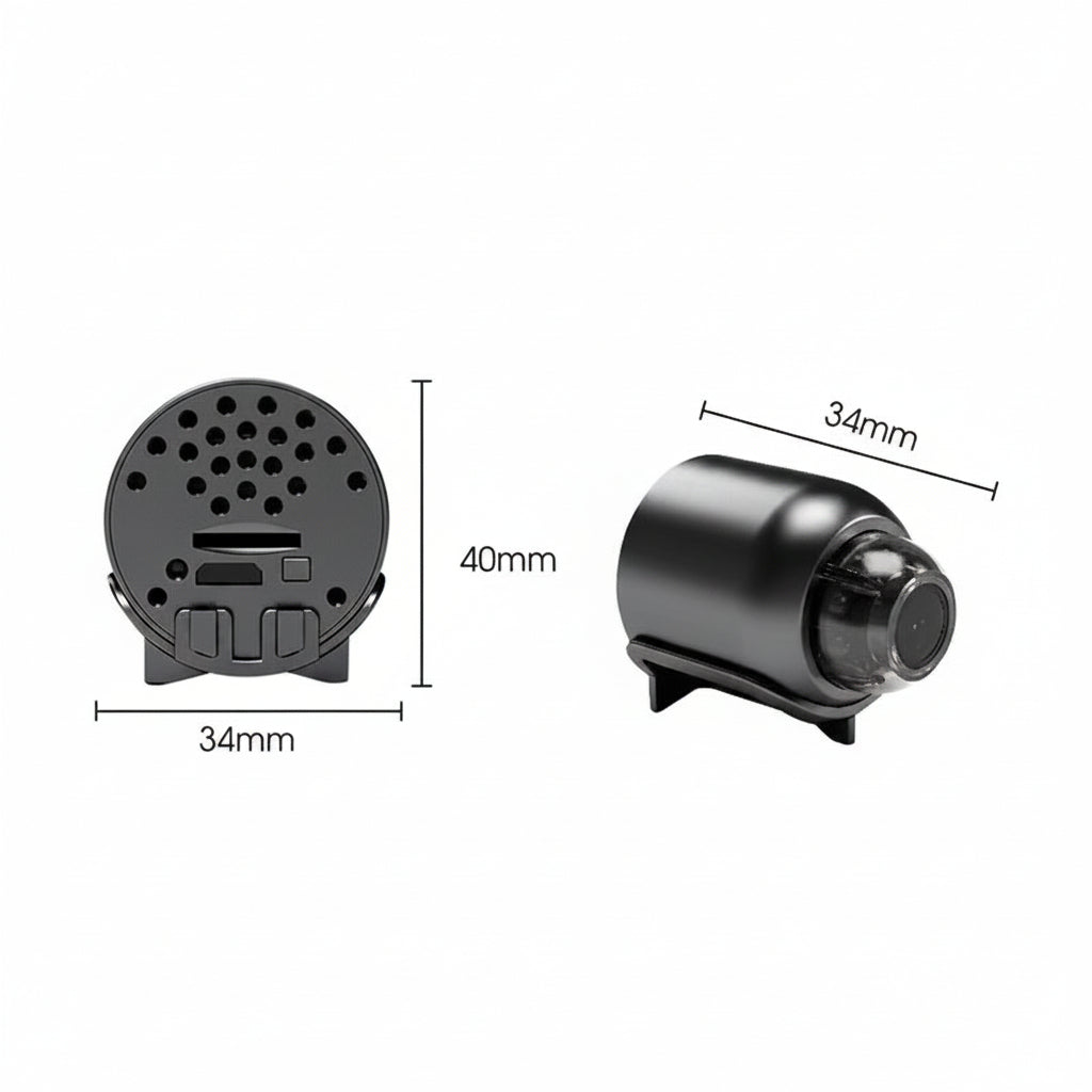 Mini kamera monitorująca WiFi 1080p | Ukryte widzenie w nocy | Alarm ruchu | Dźwięk
