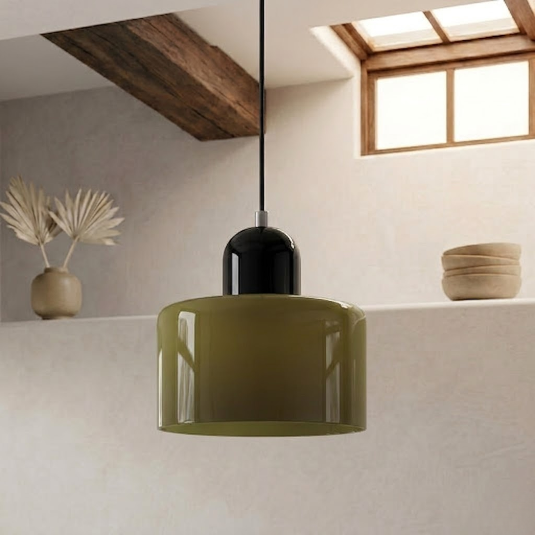 Wisząca lampa pierścieniowa o rozszerzonym designie halo
