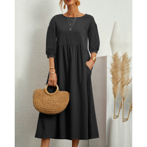 Isabelle – Kobieca Elegancka Sukienka Smocked na Lato | Midi