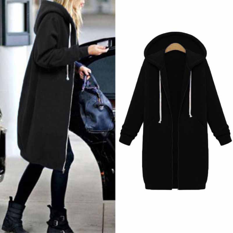 Casualowy długi kardigan damski - CozyZip