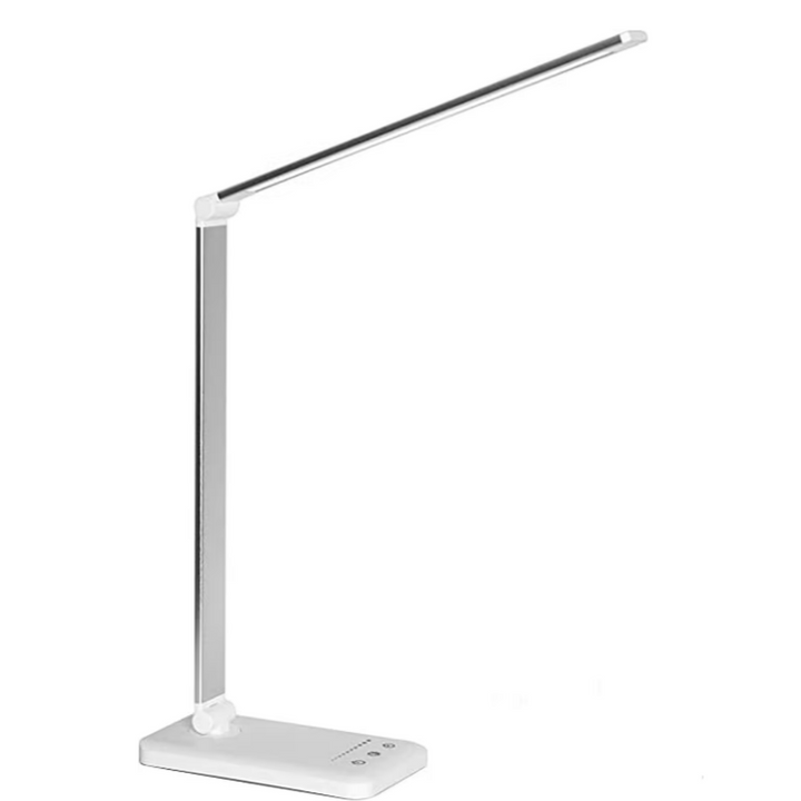 Nowoczesna regulowana lampka biurkowa LED z portem ładowania USB - BrightEase