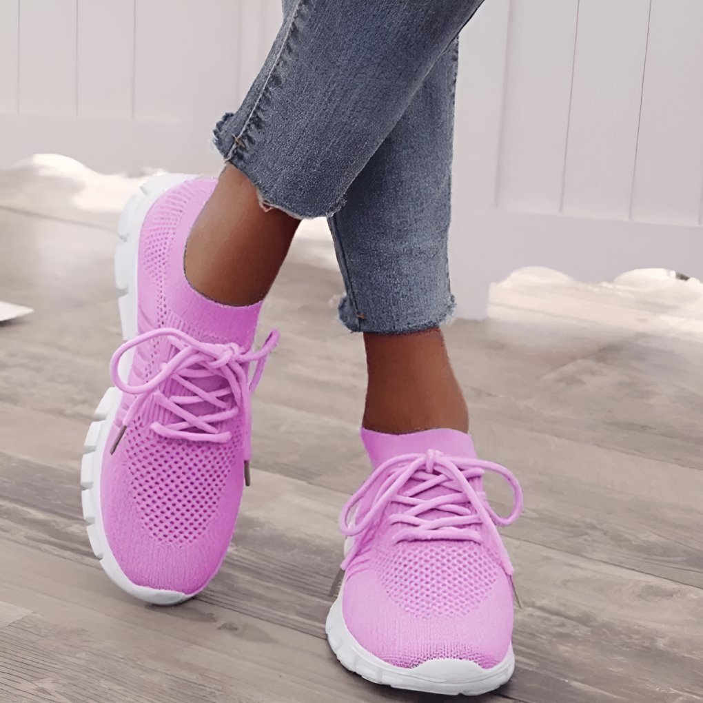 Damskie lekkie sneakersy z siateczki