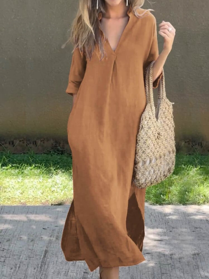 Brigittel – Sukienka Maxi dla Kobiet | Bezwysiłkowa Elegancja