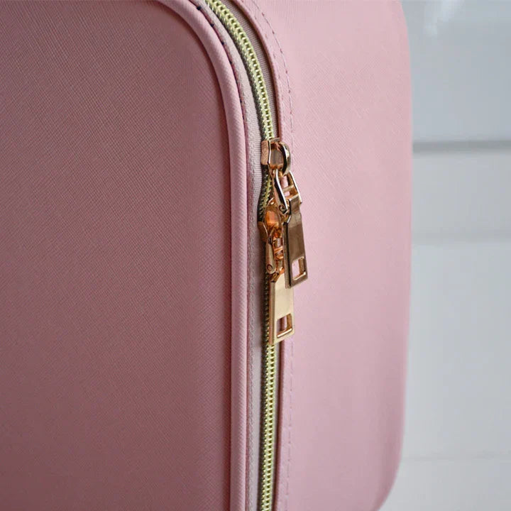 GlowLuxe LED Vanity Case | przenośny organizer kosmetyczny z regulowanym lusterkiem LED do bezbłędnego makijażu
