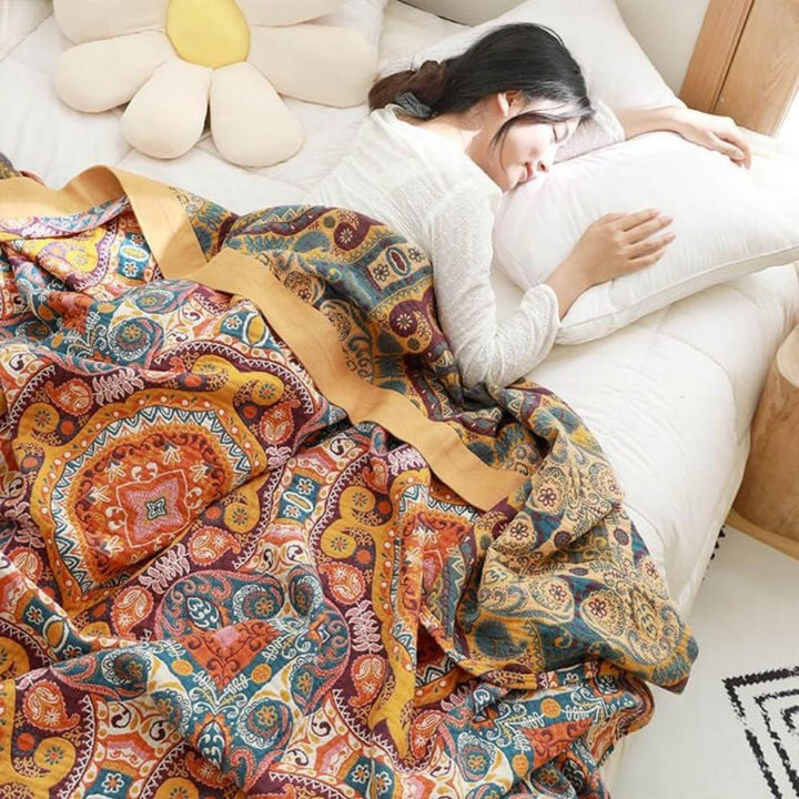 Odwracalny koc Boho Wschód Słońca