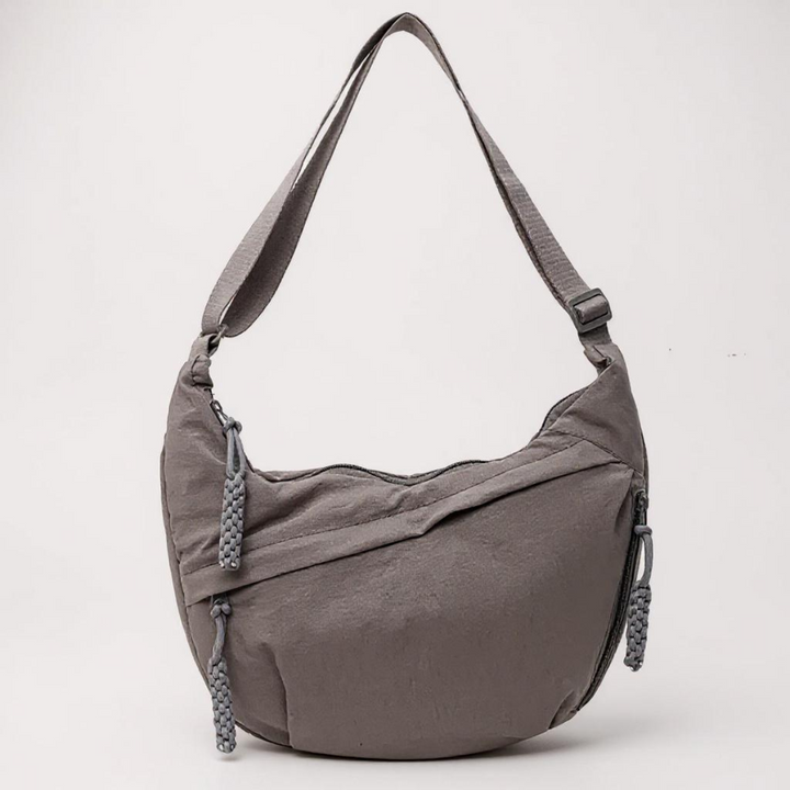 Torebka na ramię – regulowany pasek, nylonowa torba crossbody z wieloma kieszeniami