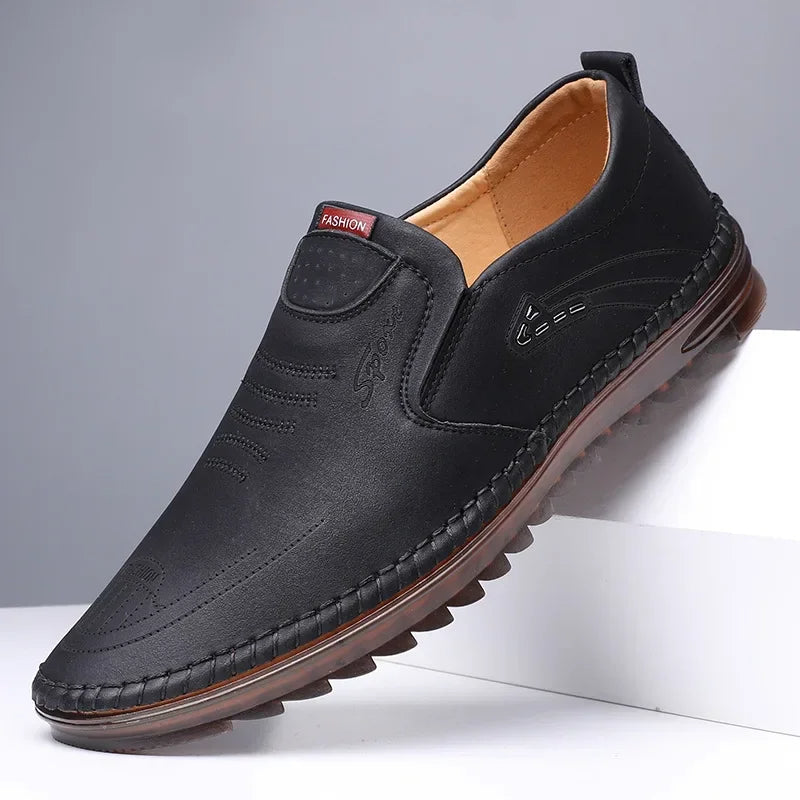 Stylowe skórzane loafersy dla mężczyzn bezwysiłkowa szykowność na każdym kroku