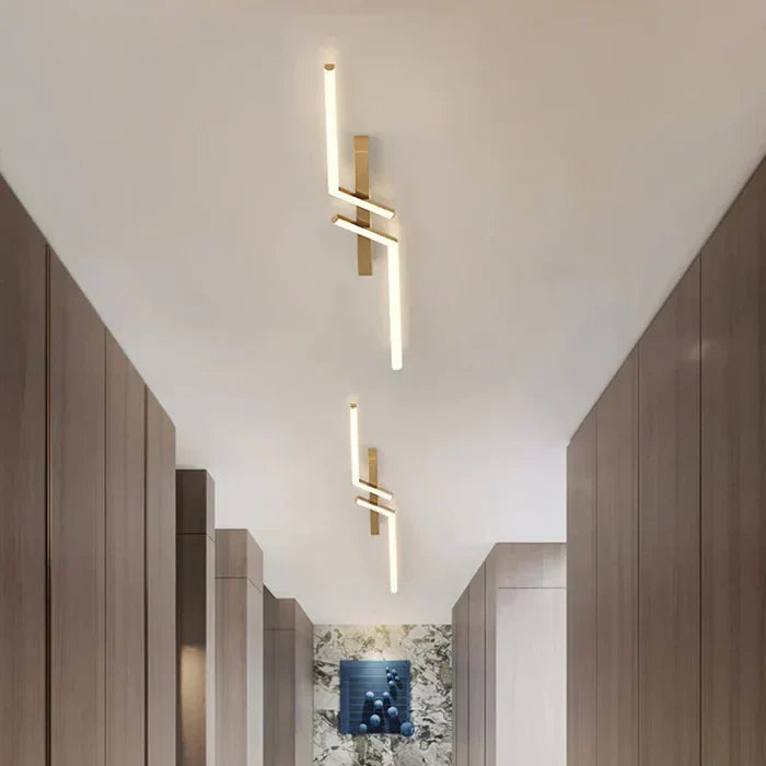 Nowoczesna lampa sufitowa LED – lampa geometryczna