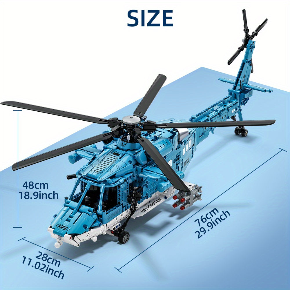 Szczegółowy zestaw konstrukcyjny Helikopter – Techniczny i realistyczny