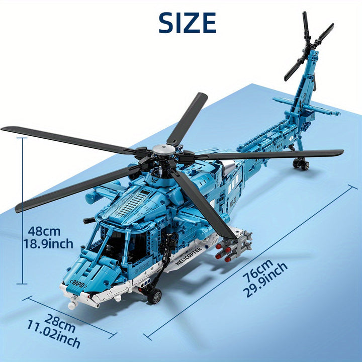 Szczegółowy zestaw konstrukcyjny Helikopter – Techniczny i realistyczny